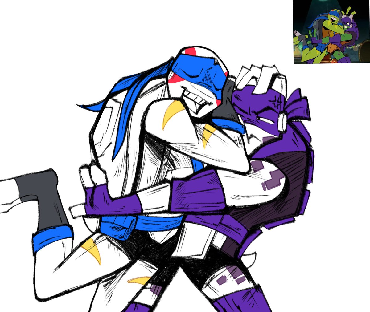 gumigumidummie's tweet photo. This is as close to canon as I can get 🥀
#rottmnt #TMNT https://t.co/P8iIcjwjhp