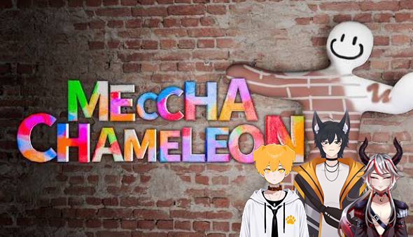 LocienNoctxium's tweet photo. (If no changes) I'll be playing Meccha Chameleon with friends roughly around 11th July 8pm (utc+8) 
(Yes I don't have Reginaru's png so ^^|| sorry) 
@Kowaharuz  
@pero_vt  
@ReginaruVT https://t.co/dCIr9aZ3tg