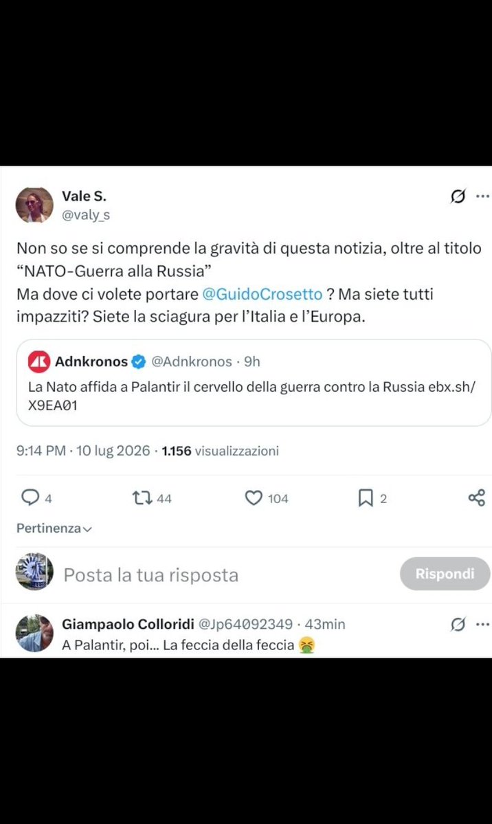 pelton2020's tweet photo. @haStatoNESSUNO @Avvenire_Nei @BelpietroTweet @franborgonovo @madforfree @ladyonorato @boni_castellane @rusembitaly @valy_s @LaVeritaWeb @cris_cersei @SecKennedy @PM_ViktorOrban @TuckerCarlson @matteosalvinimi @RoVannacci @ale_dibattista @ClaudioBorghi @OrtigiaP https://t.co/DyiWggaFtk
<---🧵🇷🇺🇷🇺#RussiaStory♥️♥️♥️
💀🌈🇪🇺#BruxelleSStàn💉💉🚀🚀🚽🚽💰💰💰

💔💔#CainoStory ⚰️⚰️#DonbasGenocide
MAI NELLA STORIA SI È ARRIVATI A UN #LIVELLOPOLITICO/#ECONOMICO COSÌ IN BASSO🏚🏚🏚
🚨#IVreichStory☢️☢️卐卐🤮#Norimberga2⚖️⚖️

⬇️QUESTA È LA CLOACA🇺🇸🇪🇺 https://t.co/Cef0OKZvDc