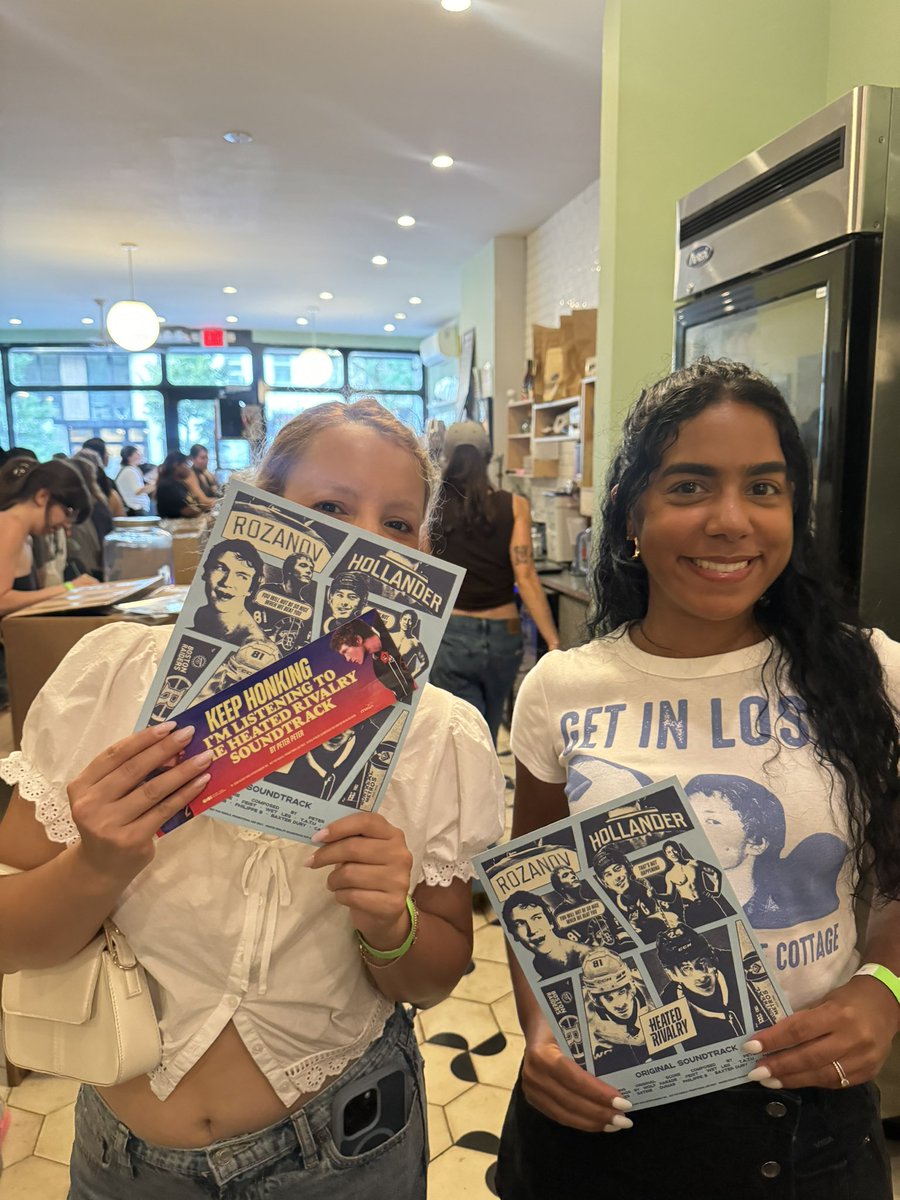 hudsonwonline's tweet photo. Celebrating the release of the “Heated Rivalry,” vinyl in Brooklyn! @SonySoundtracks https://t.co/GoxtQ8yfan