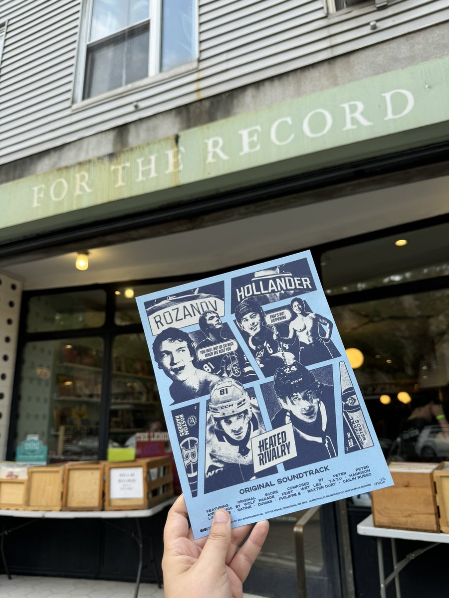 hudsonwonline's tweet photo. Celebrating the release of the “Heated Rivalry,” vinyl in Brooklyn! @SonySoundtracks https://t.co/GoxtQ8yfan