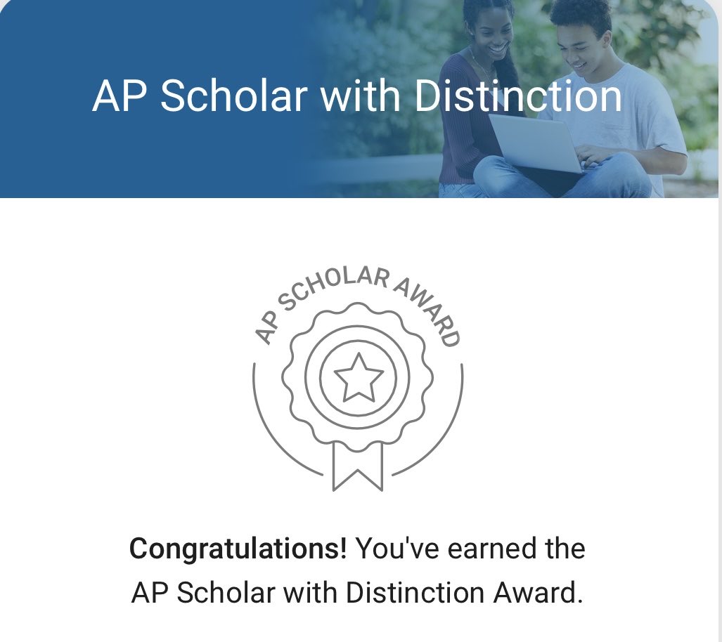 VincentNover's tweet photo. Im glad to have earned the AP Seminar and Research Certificate as well as the AP Scholar with Distinction Award in recognition of my academic achievements. #APCapstone https://t.co/TmfXvWODUc