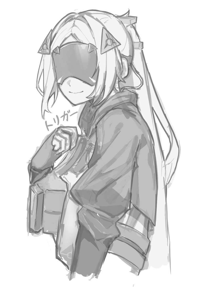 p_tb003344's tweet photo. もうそろそろ用事があってしばしX出来ないので実装前描いたトリガーさん置いて行ってきます https://t.co/xmQzxpf7qz