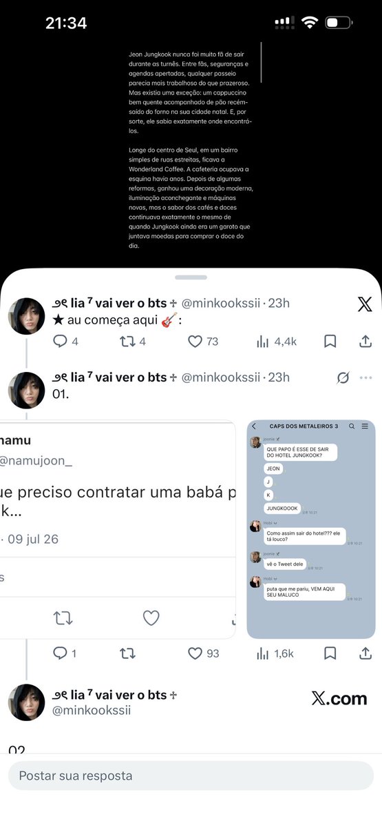 jiminknvk's tweet photo. @minkookssii Já tô lendo 🤭 https://t.co/3URRc4NJQn
