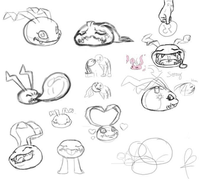 Random sketches of koromon