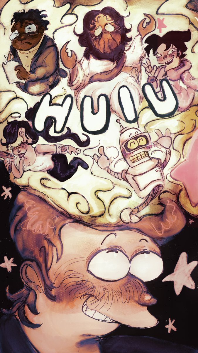 wozardzcard's tweet photo. My piece for the Hulu contest #futurama https://t.co/gBdYQVeEyD