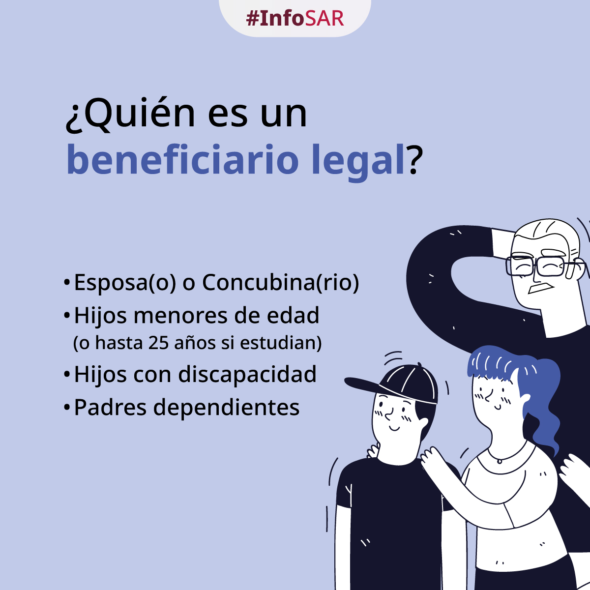 CONSAR_mx's tweet photo. ¿Ya pensaste en el futuro de los que más quieres? 🤍 Registrar a tus beneficiarios en tu Afore es un trámite sencillo que le dará total certeza y tranquilidad a tu familia. ⚖️
#InfoSAR https://t.co/eHNsrK2yJi