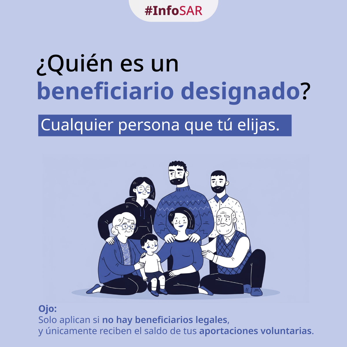 CONSAR_mx's tweet photo. ¿Ya pensaste en el futuro de los que más quieres? 🤍 Registrar a tus beneficiarios en tu Afore es un trámite sencillo que le dará total certeza y tranquilidad a tu familia. ⚖️
#InfoSAR https://t.co/eHNsrK2yJi