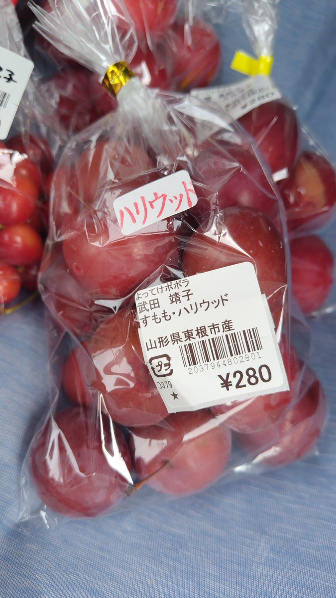 North_YASU's tweet photo. 昨夜は大江の道の駅で一泊し、AM7:50から東根市のよってけポポラの入場待ち。AM9:00開店、3人目で入れサクランボも買えたが、やはり時期が終わりに近い様で品数が少ない😅それでもお安いのでプラムやすもも、デラウェアや桃もカゴに入れて約5000円😁しばらくは美味しいフルーツで幸せ〜🙆 https://t.co/H5dKb7ambW