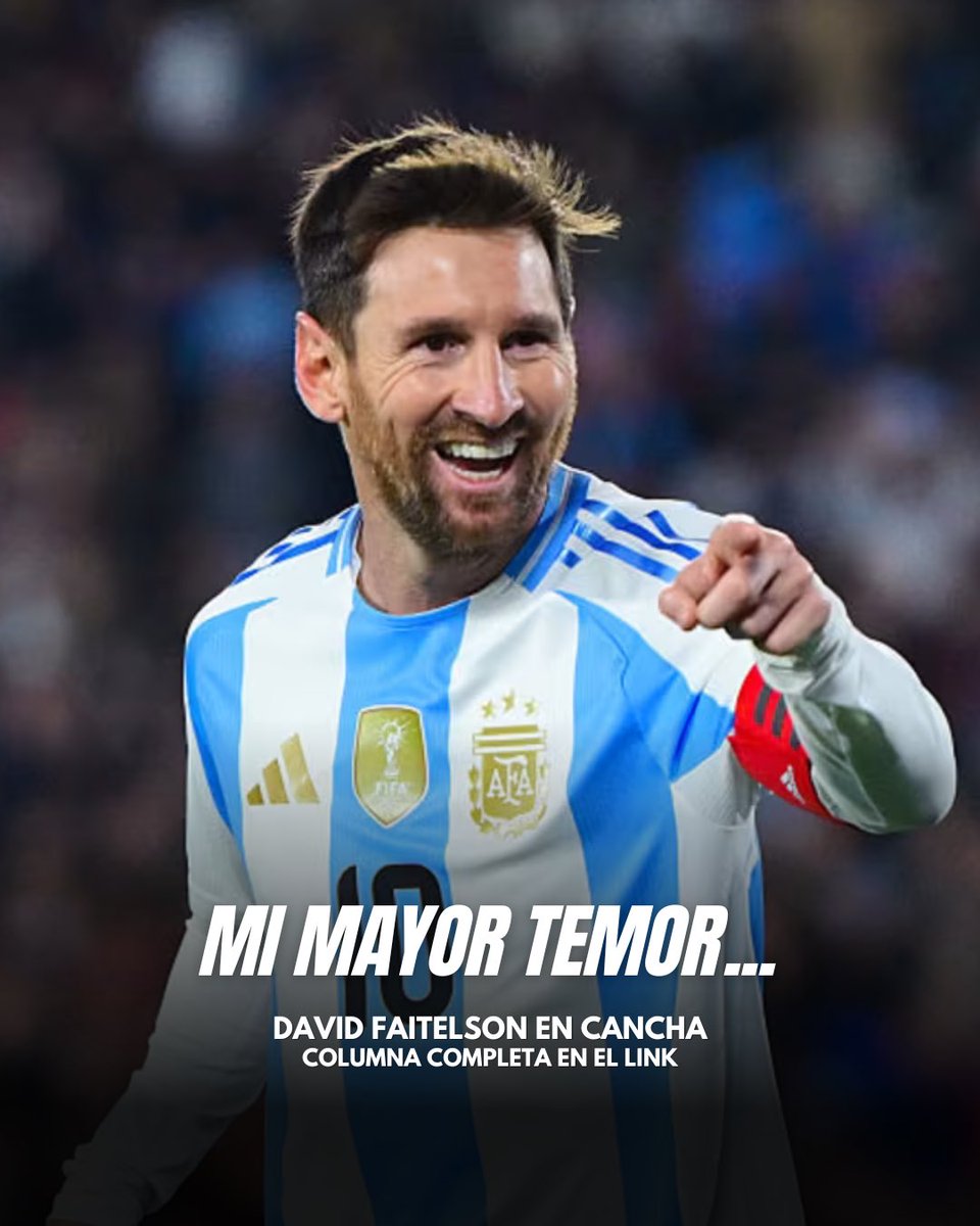 DavidFaitelson_'s tweet photo. Mi mayor temor es que pase el tiempo y no dimensionemos lo que estamos viendo. Que esos minutos preciados se vayan sin alcanzar a entender la clase de futbolista que tenemos frente a nosotros… 🤷🏻‍♂️🐐🇦🇷 

Lee mi columna completa en el link https://t.co/oG3n1wmGFJ https://t.co/Imo3oL0yPM