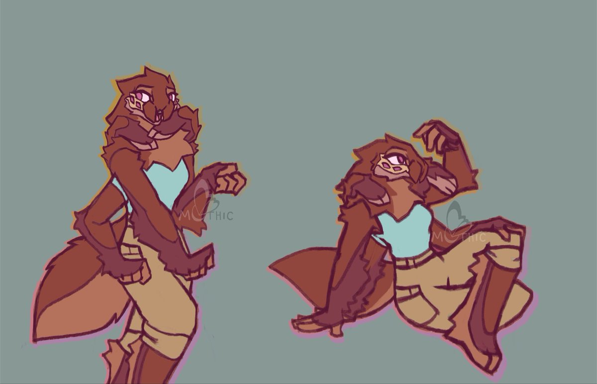 MothicDaze's tweet photo. Concept doodles of Helen (she/her, femme) a regal jumper with rose hair tarantula in her bloodline!
#anthro #arachnoid #bugoc #characterdesign https://t.co/lEhdBOy6gP