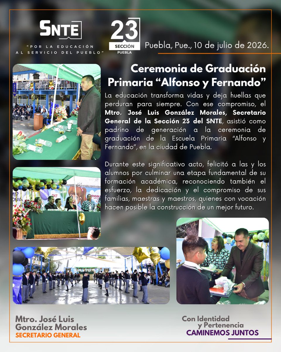SNTE_Seccion_23's tweet photo. #SNTE23
#ConIdentidadYPertenencia
#CaminemosJuntos
#UnoSomosTodosyTodosSomosUno https://t.co/P9Xc2zJcdK