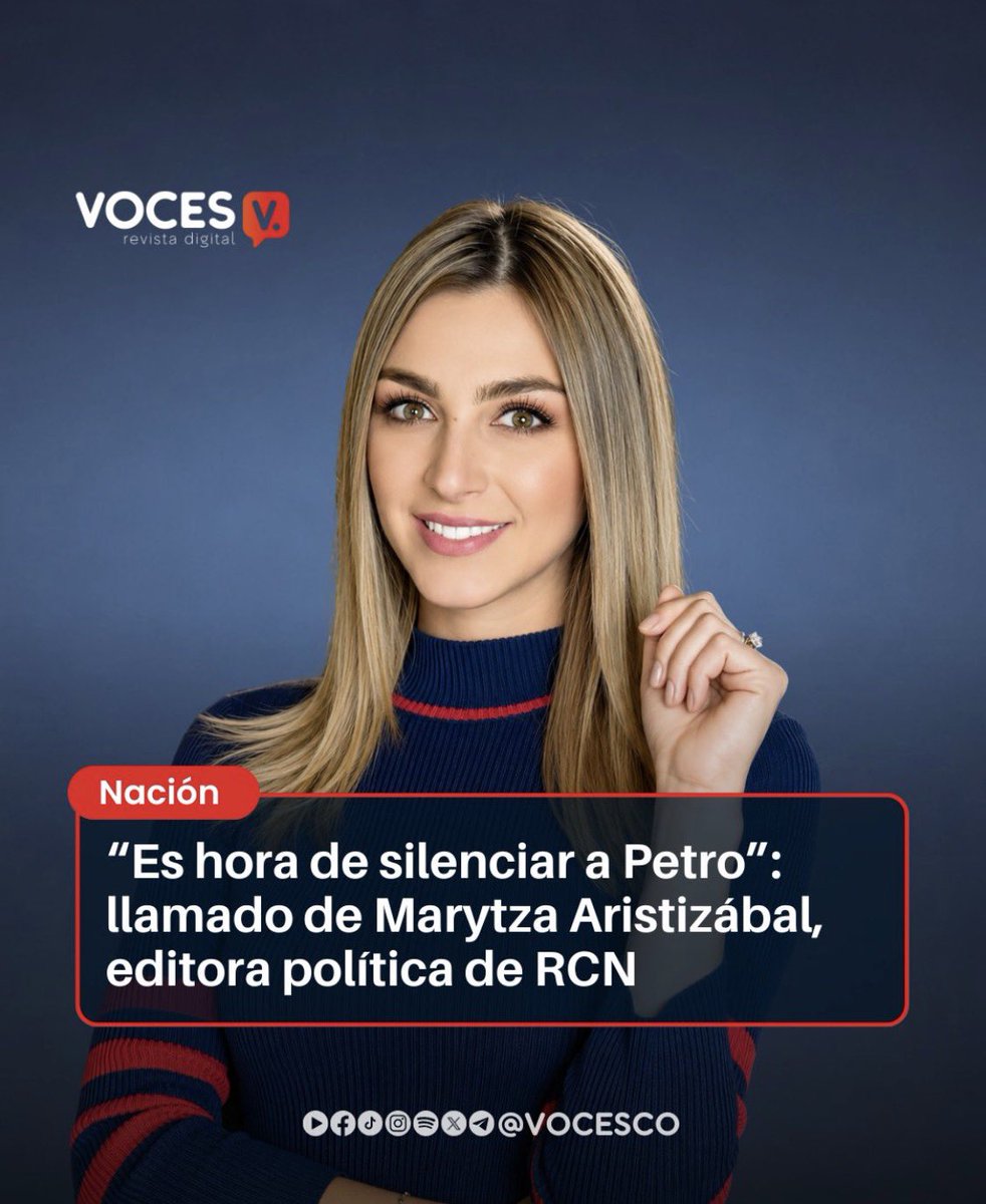 nilsonagu's tweet photo. Ahora los Periodistas basura de RCN, se volvieron SICARIOS, en especial Maritsa Aristizabal, quieren asesinar al presidente @petrogustavo https://t.co/jBrNvn0x37