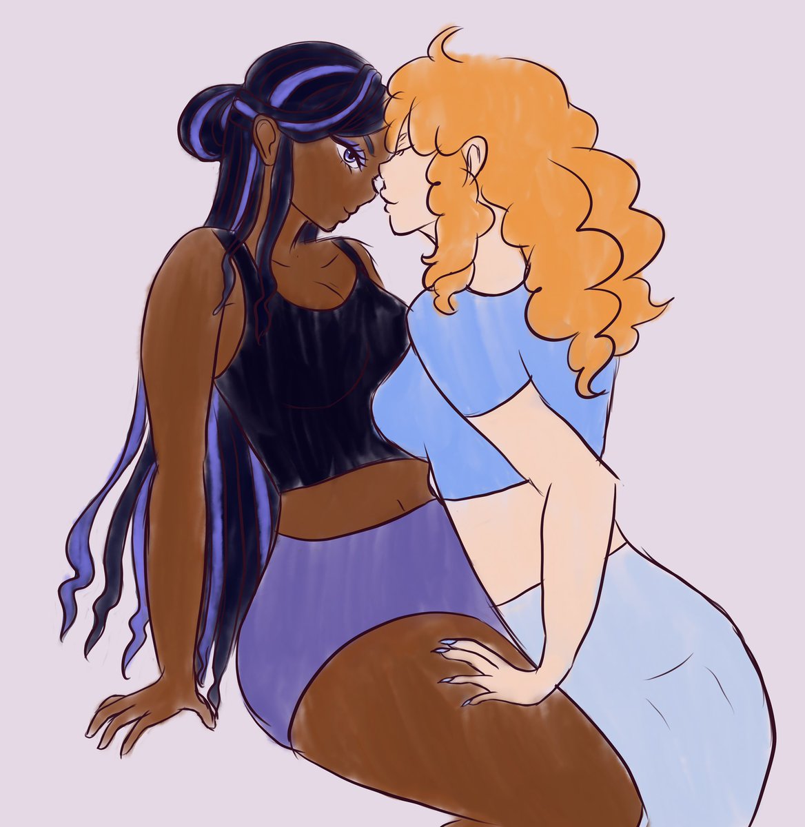 milfbius's tweet photo. im back on my pokemon yuri #nessonia https://t.co/NkYJrLkmYg