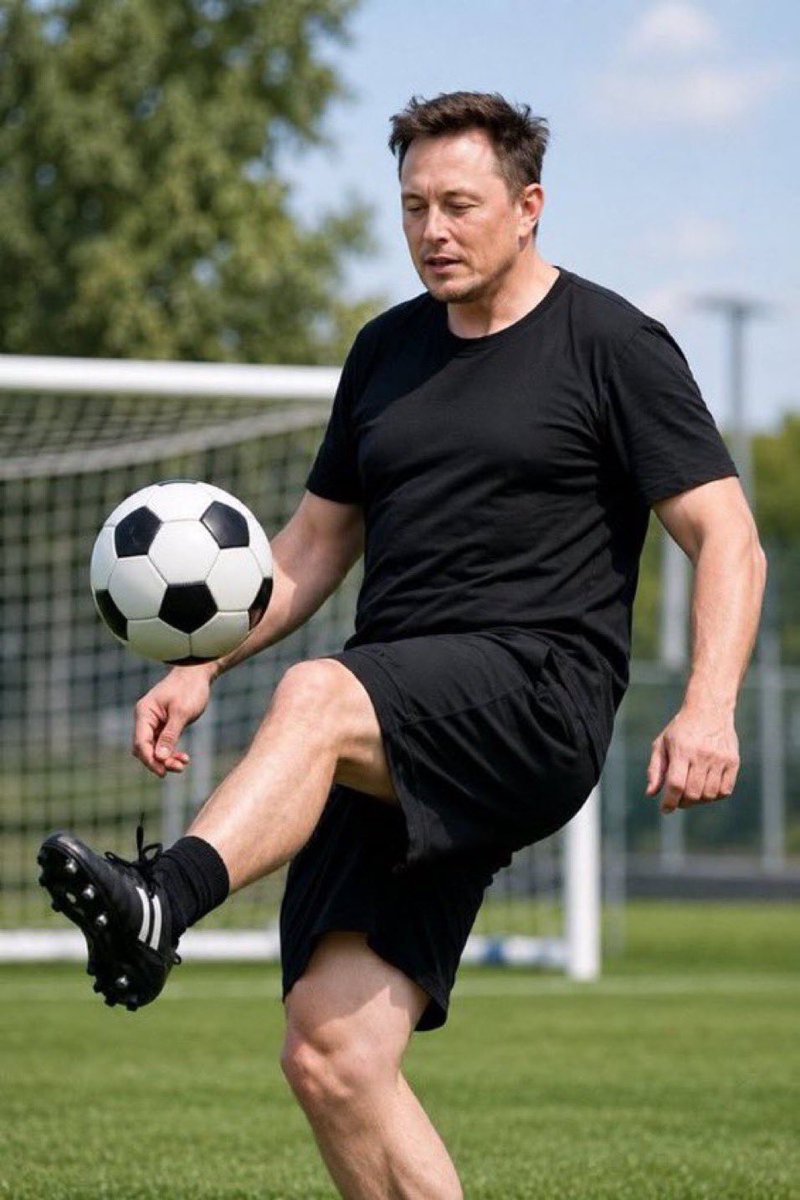 rre5vee's tweet photo. ⚽ Elon Musk just joined your football team. What position are you giving him? 🤔

A) 🧤 Goalkeeper
B) 🛡️ Defender
C) 🎯 Midfielder
D) 🚀 Striker https://t.co/gwjIoF4sMm