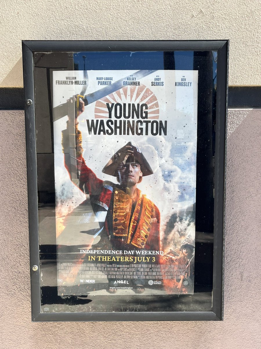 dartheri's tweet photo. アメリカ独立記念250周年という事で、映画Young Washington観て来た。彼がどうやって戦線に立つ事になったのかが描かれている初期の話で、私は詳しく歴史知らないのでとても勉強になりました😊 https://t.co/2EVsBGIddk