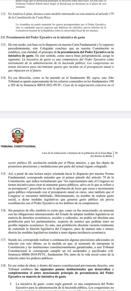 KikesitoVH's tweet photo. #OJO El TC resuelve los congresistas no tienen iniciativa de gasto. Esta prerrogativa sólo dependerá del Poder Ejecutivo https://t.co/omlj9fP7HA