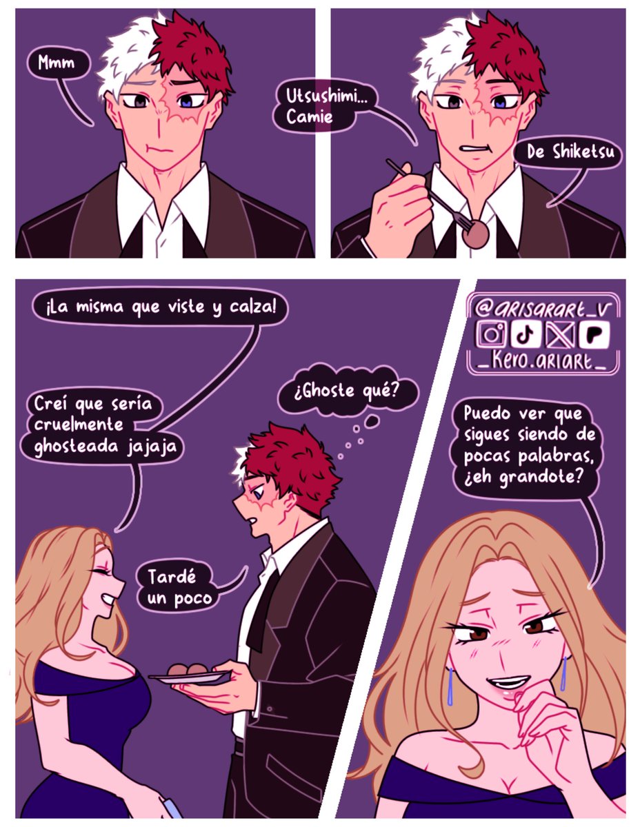 arisarart's tweet photo. "¿Donde termina tu recuerdo?" Cómic TodoMomo 💙❤️
Parte 14
Yaaa Momo te lo van a bajar 👹
Sí, me quedé con ganas de una subasta de héroes yyyy? 💅🏼
#shoto #Yaoyorozu #mha https://t.co/xQ4lz4EKBh
