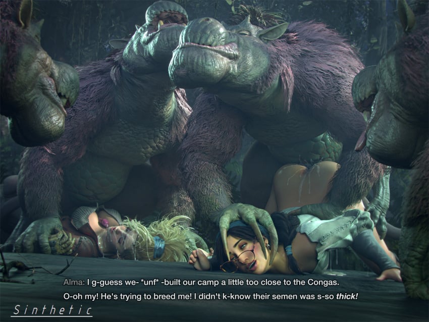 TheDungeonDepth's tweet photo. One should take great care in knowing what sort of monsters are about when setting up camp.

Some fear humans and will actively avoid them, others see humans as potential mates, or playthings.

🎨: sinthetic https://t.co/s8bZPNvtQN