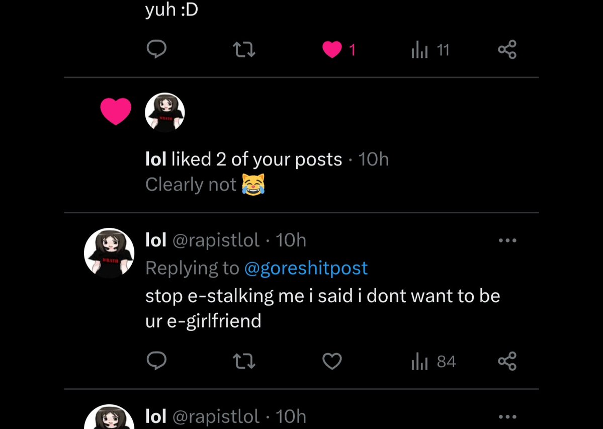 goreshitpost's tweet photo. @rapistlol wheres the originality 💔 https://t.co/OSAL9KzzgC