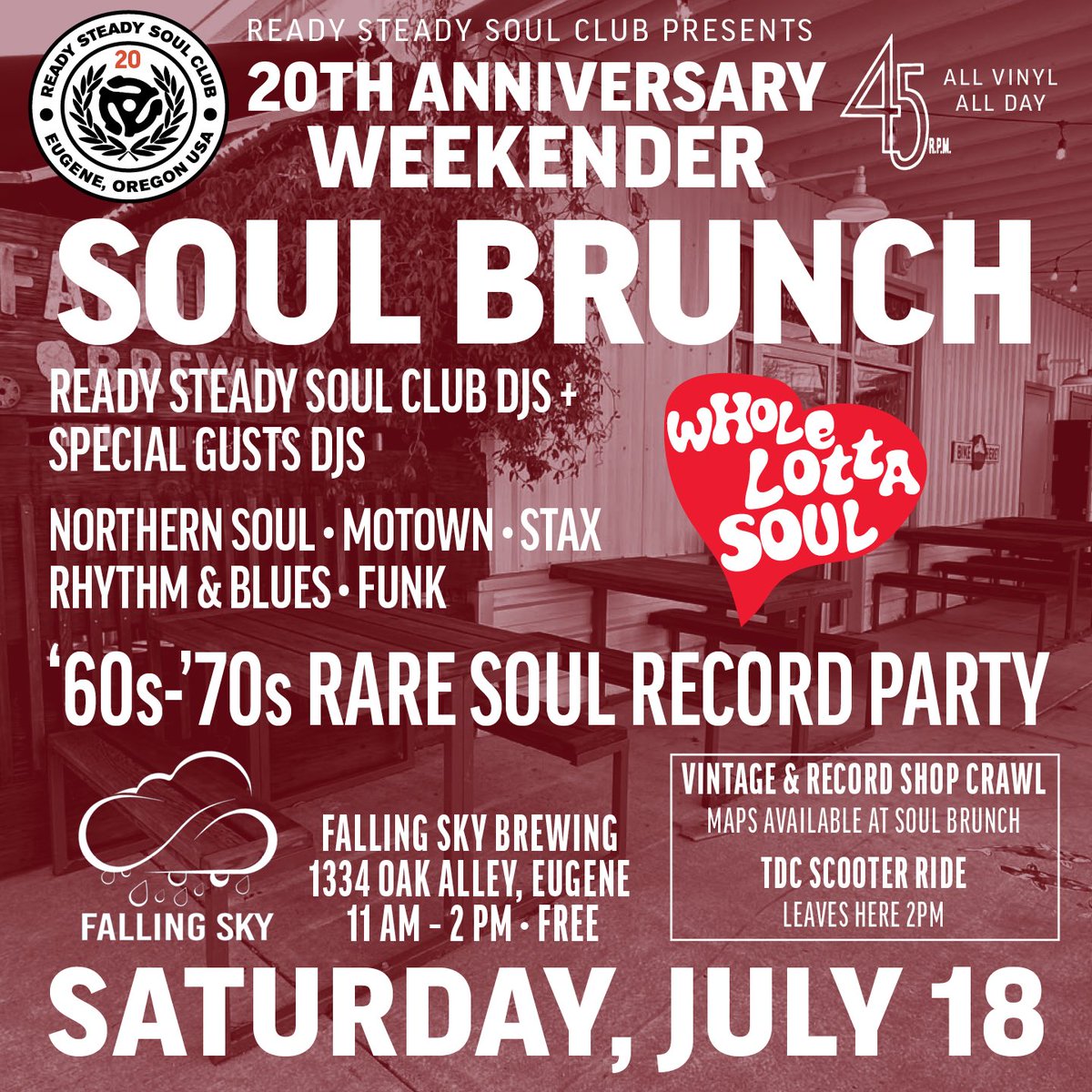 joebarthlow's tweet photo. Ready Steady Soul Club 20 Year Weekender https://t.co/WcCAL5wGy2 https://t.co/iE9iuE68Xx