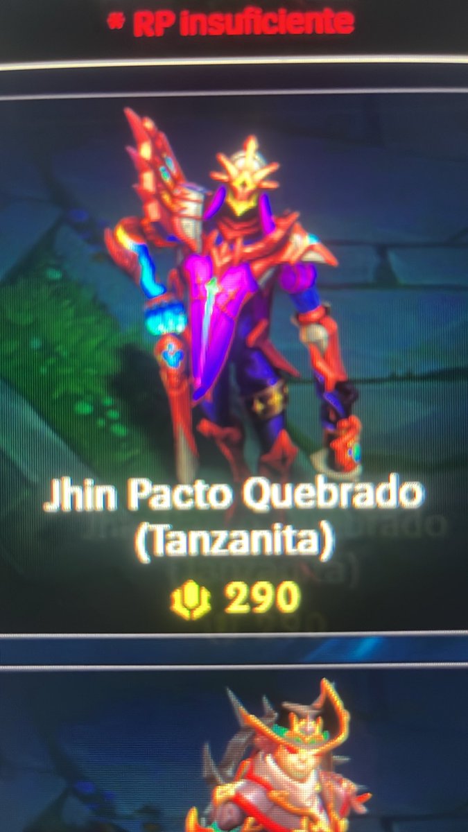 GabrielGravva's tweet photo. Só queria ter #Rp pra um croma da nova #skin do #jhin #lol https://t.co/Y6Bjcjsm0r
