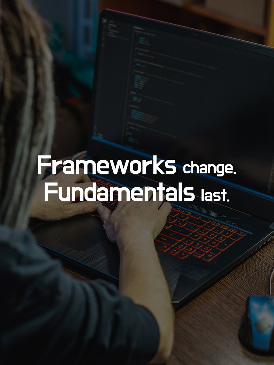 ComITorg's tweet photo. The framework you're learning today might be outdated tomorrow. That's okay.
Don't chase every new tool. Learn the fundamentals, build real projects, and develop the ability to adapt.
Technologies change. The ability to learn doesn't. 💪

#programming #coding #developer #codingtips