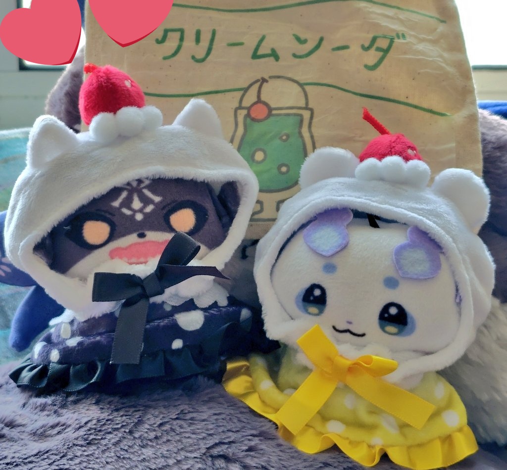 クリームソーダの妖精ちゃん達🍹 ガチャでみつけたクリームソーダのお