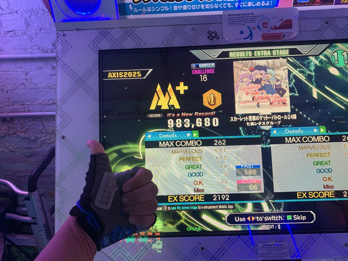 CloakedPsychic's tweet photo. @nuggety What initially started out as an urgent weight loss journey 14 months ago, has forever changed me both as a person AND as a long-time rhythm gamer. Before all this happened, my sheer unhealthiness just a year ago would've stopped me from even PASSING anything this difficult~ https://t.co/Zq8CyUmb65