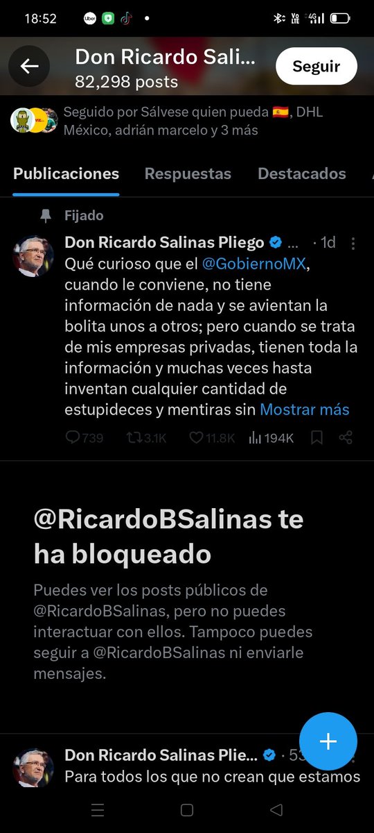 ale51444690's tweet photo. @JLozanoA Tu patrón también bloquea pinche puto de mierda... #laperritadetrump https://t.co/mu08f4ULpc