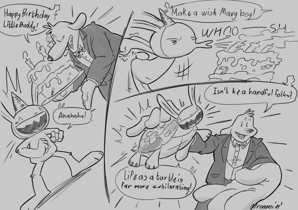 MRoaminclean's tweet photo. HAPPY BIRTHDAY MAX ON YOUR SOMETHING-SOMETHINGTH BIRTHDAY!!!! #SamandMax #freelancepolice #freelancehusbands https://t.co/T7eEmc3plM