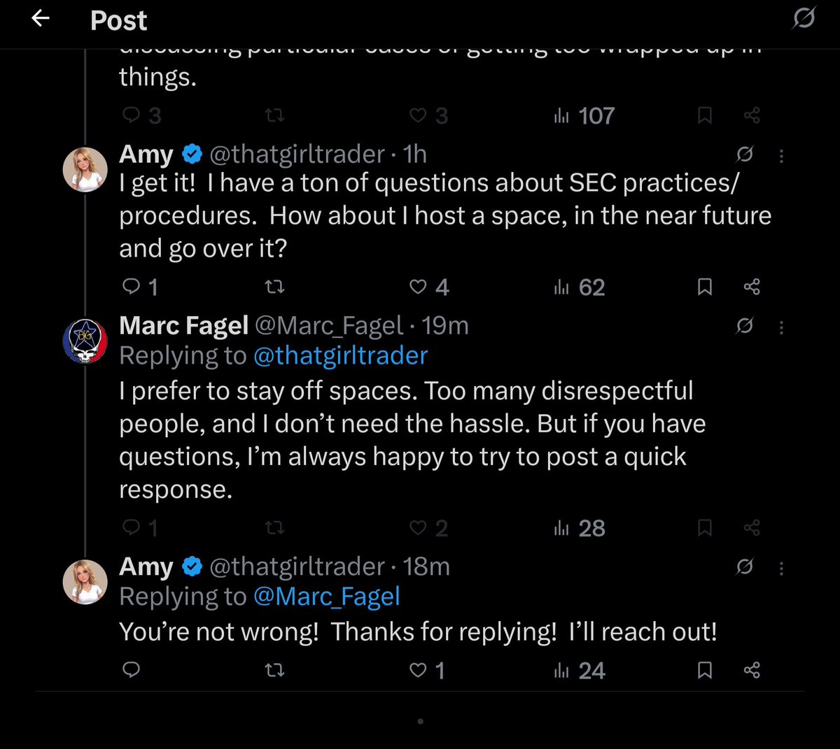 KJV4eva20's tweet photo. Looks like Mr FAGel is selective to whom he wants to converse with @RareDealsHere
He found the emotional support group he was looking for but needs DM's to discuss it
#PanicMode
$MMTLP https://t.co/IoScW5ZOiv