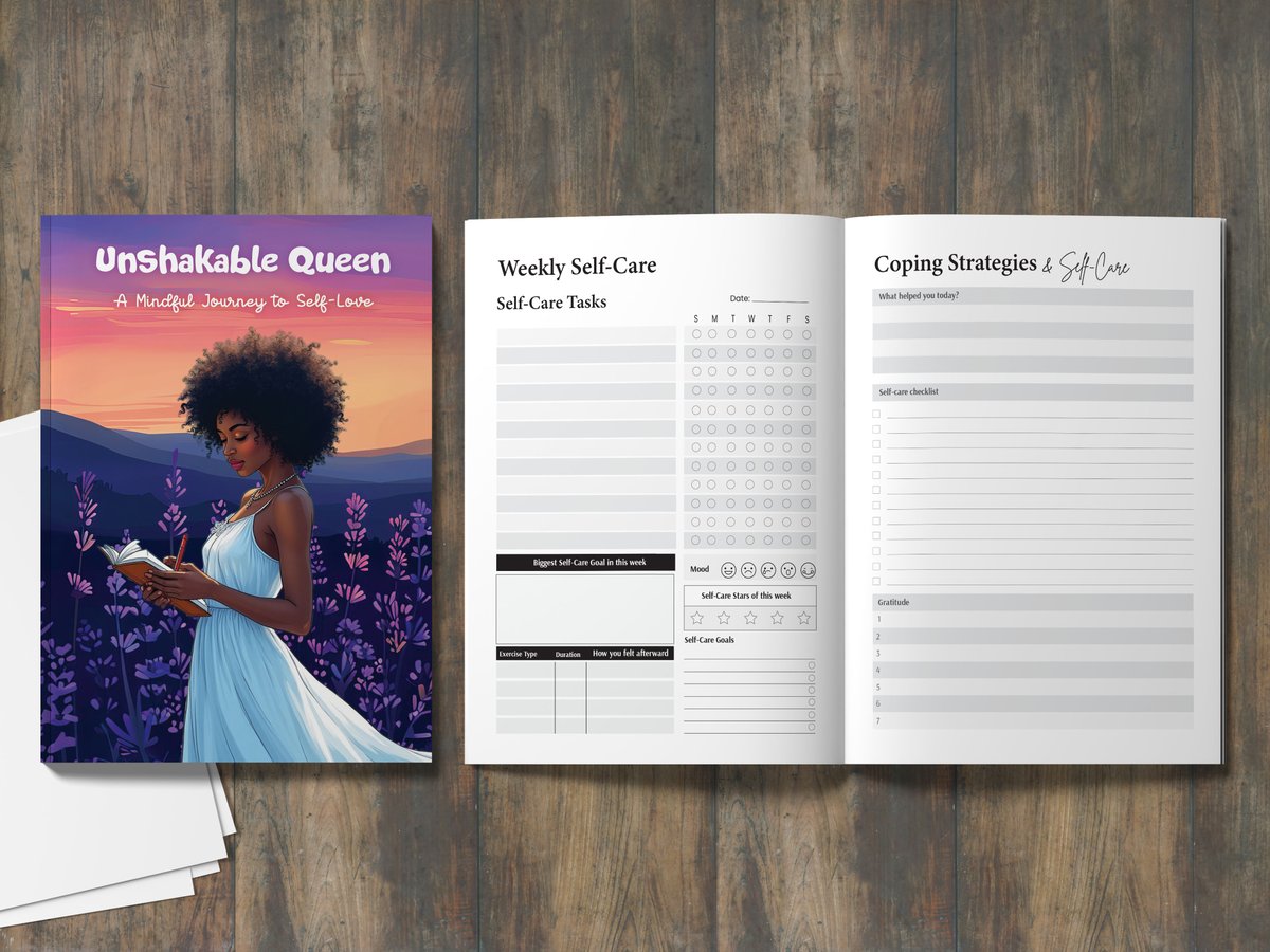 CresRenee97's tweet photo. Available on Amazon 
Unshakable Queen: A Mindful Journey to Self-Love: A Mindful Journey to Self-Love, Gratitude, and Daily Empowerment for woman 
Boosts emotional strength &amp; self-worth 
Encourages daily reflection &amp; mindfulness #selflove #Reflection 
https://t.co/sXARM9sGZ8 https://t.co/970M3cbVor