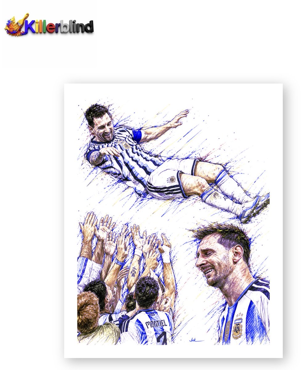BundsJack's tweet photo. Messi and Argentina play Saturday for a shot at the World Cup semifinals. Last time out, they threw Messi in the air after pulling off the greatest last moment comeback in the tournament’s history. 
https://t.co/mQ75kx3HAH https://t.co/eBIdWR3R1H
