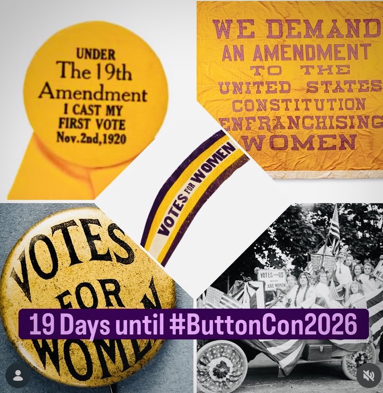 APIC_USA's tweet photo. 19 days away from the ๐บ๐ธ Largest Political Memorabilia Show & Sale in the USA! #ButtonCon2026 in Danvers (north of #Boston ) on July 30 - Aug. 1! https://t.co/XPXS3D2QVh
