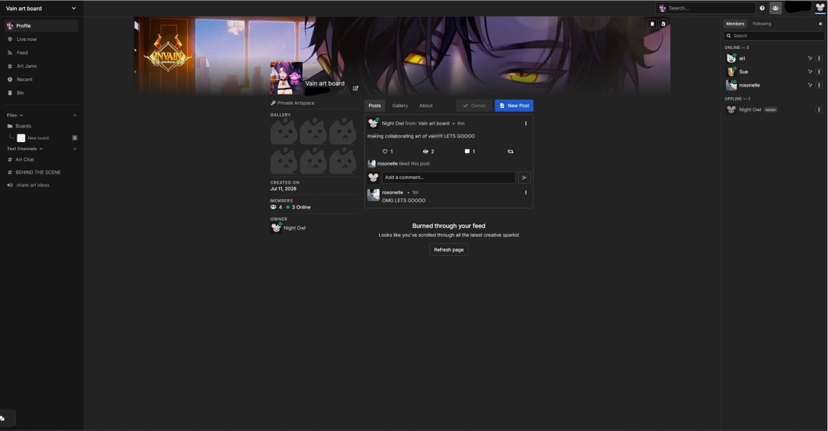 night_owl05fun's tweet photo. well i found a website that let you draw with pookies (it has the discord/twitter function too?).... now we making collabrative art of vain so hehe be ready yall

(people in the art rn is @aritiny1024 @Rosonellex @sucilegi8 and me) https://t.co/gjyOGuf7Pa