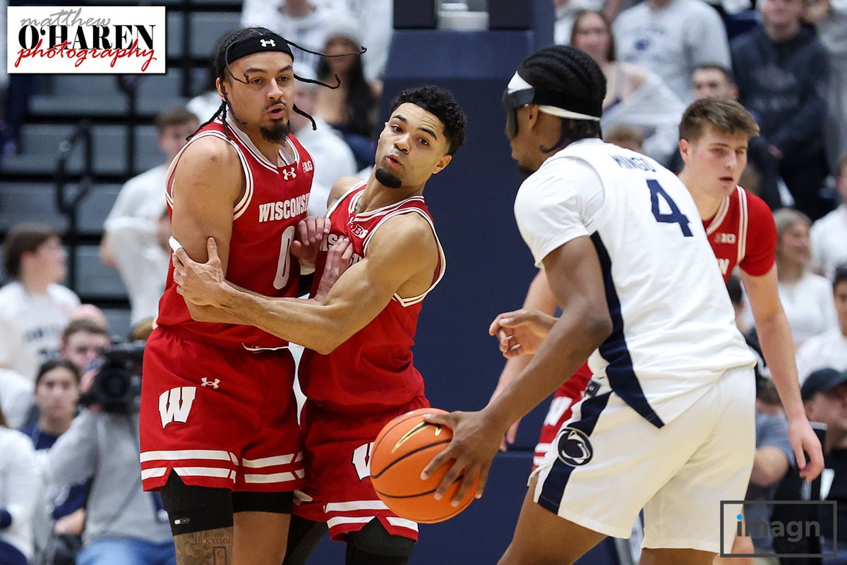 moharenphoto's tweet photo. .@BadgerMBB defeats @PennStateMBB 98-71 in the Return To Rec game played Thursday evening at #RecHall in University Park, PA. @UWBadgers #OnWisconsin #WeAre #PennState #SweatWithUs @LegionofBluePSU #LegionOfBlue #ReturnToRec @imagnimages #ImagnImages @NicholaswBoyd @GregGard https://t.co/GjrveJq8pi