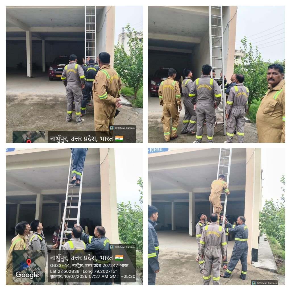 etah_fire's tweet photo. DG महोदय UPF&amp;ES द्वारा निर्गत आदेश के अनुपालन में CFO महोदय एटा के निर्देशन में आज दिनांक 10.07.2026 शुक्रवार को जनपद के सभी फायर स्टेशनों पर सप्ताहिक फायर ड्रिल कराई गई व फायर उपकरणों के रख-रखाव एवं संचालन का अभ्यास कराया गया। @fireserviceup @Etahpolice https://t.co/depN8tpNlg