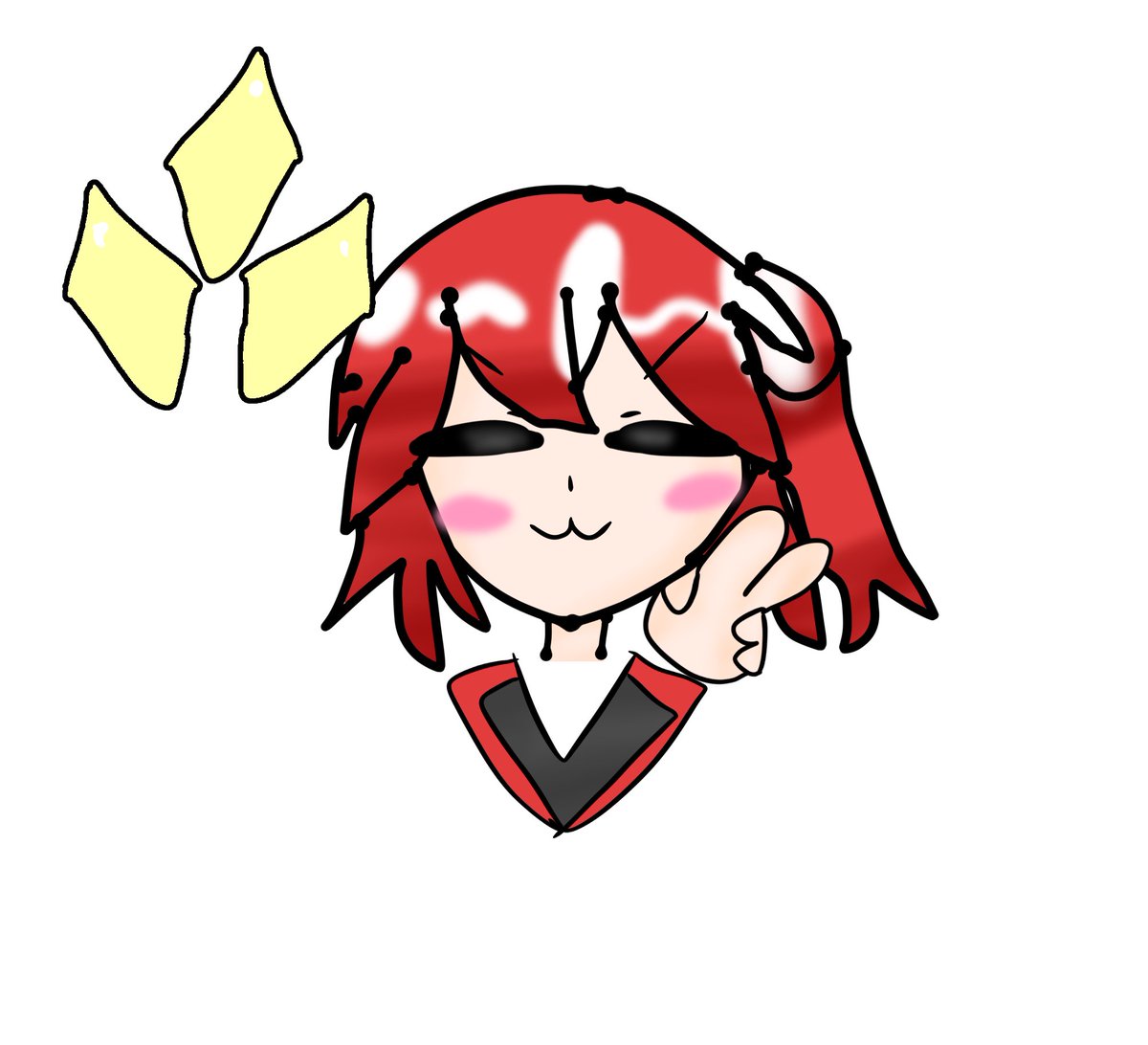 Ohciba's tweet photo. 落書きテト｡どうしてもドリルが書けないんですよ… https://t.co/O1TScUPhgf