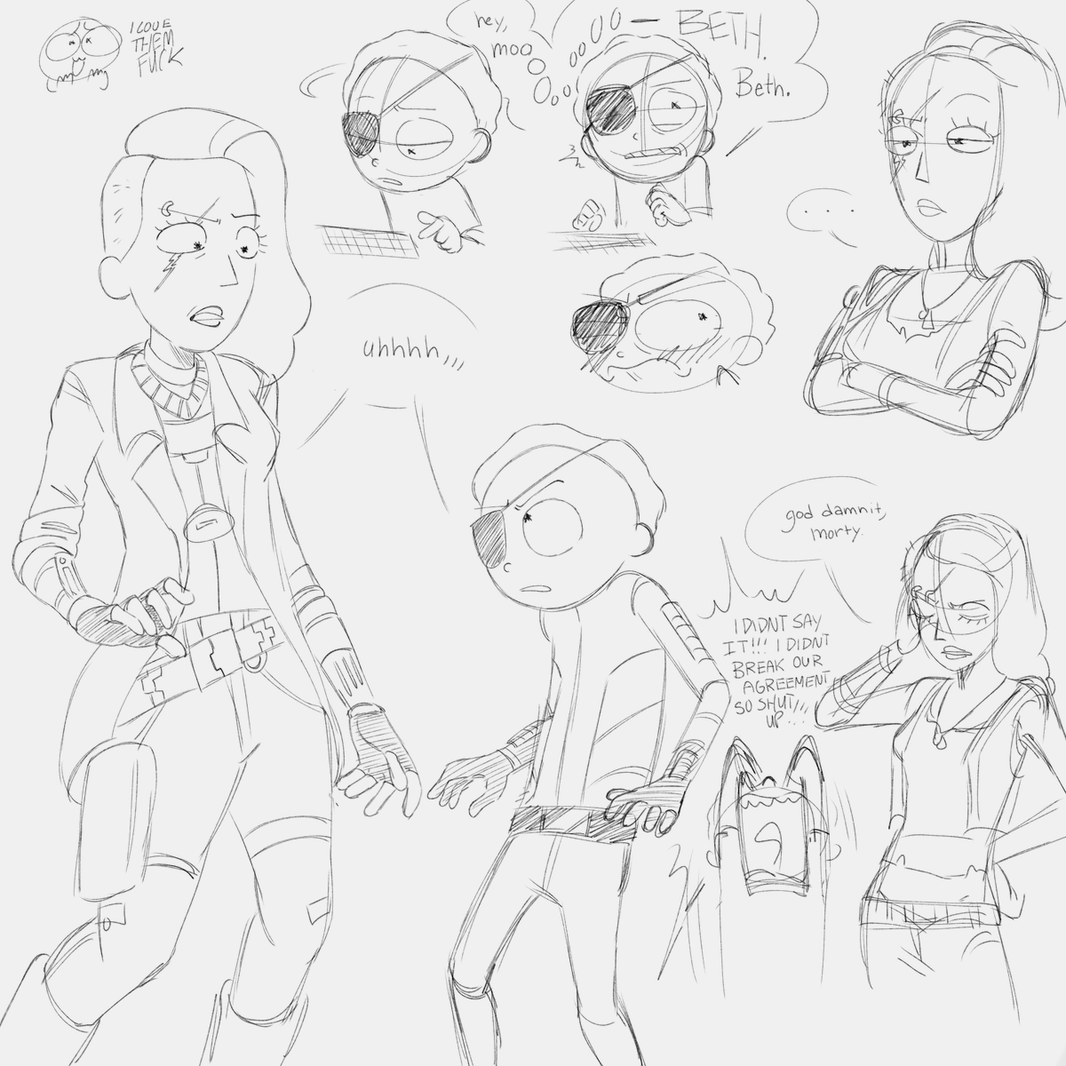 Luigifan3DS's tweet photo. GUYS HEAR ME OUT SPACE BETH AND EVIL MORTY also crazy ooc im sorry IM SORRY IM SOFRU SON SON SOB SO #rickandmorty https://t.co/kzLlvxgi3c