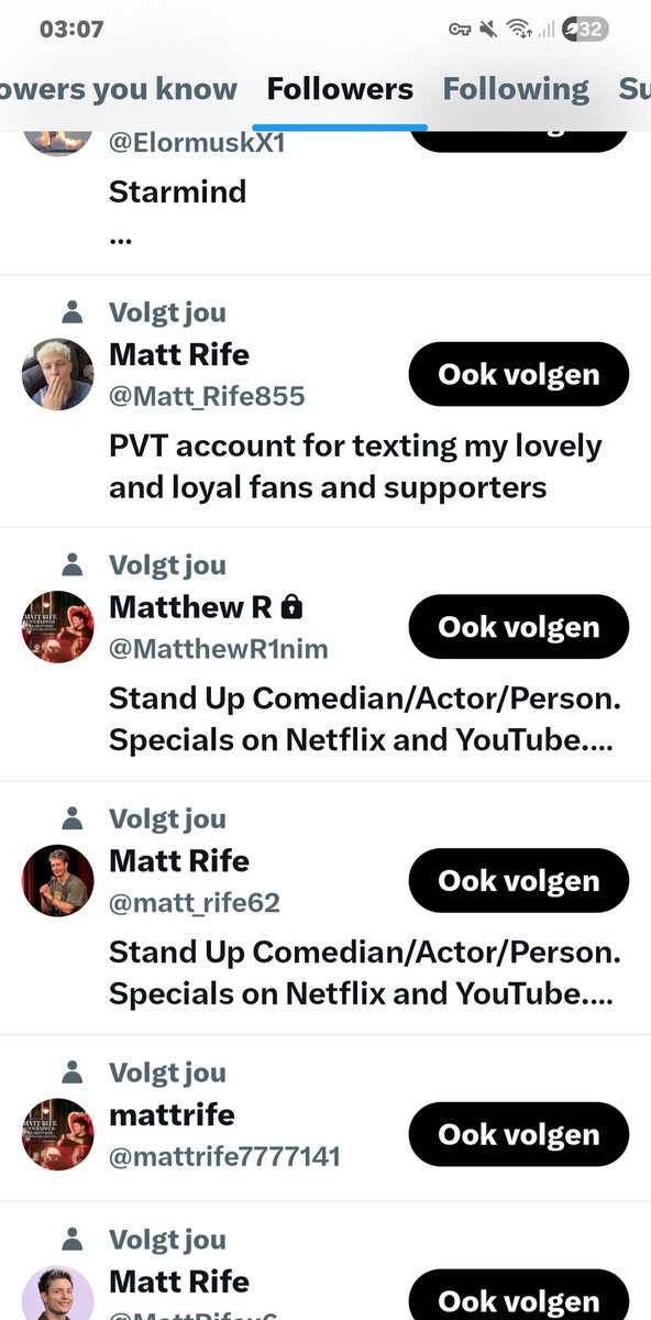 vannybro's tweet photo. @mattrife I didn't know there were so many Matt Rifes... WTF... is this... seriously not funny. 😳😳😳 https://t.co/ScCet1YGiT