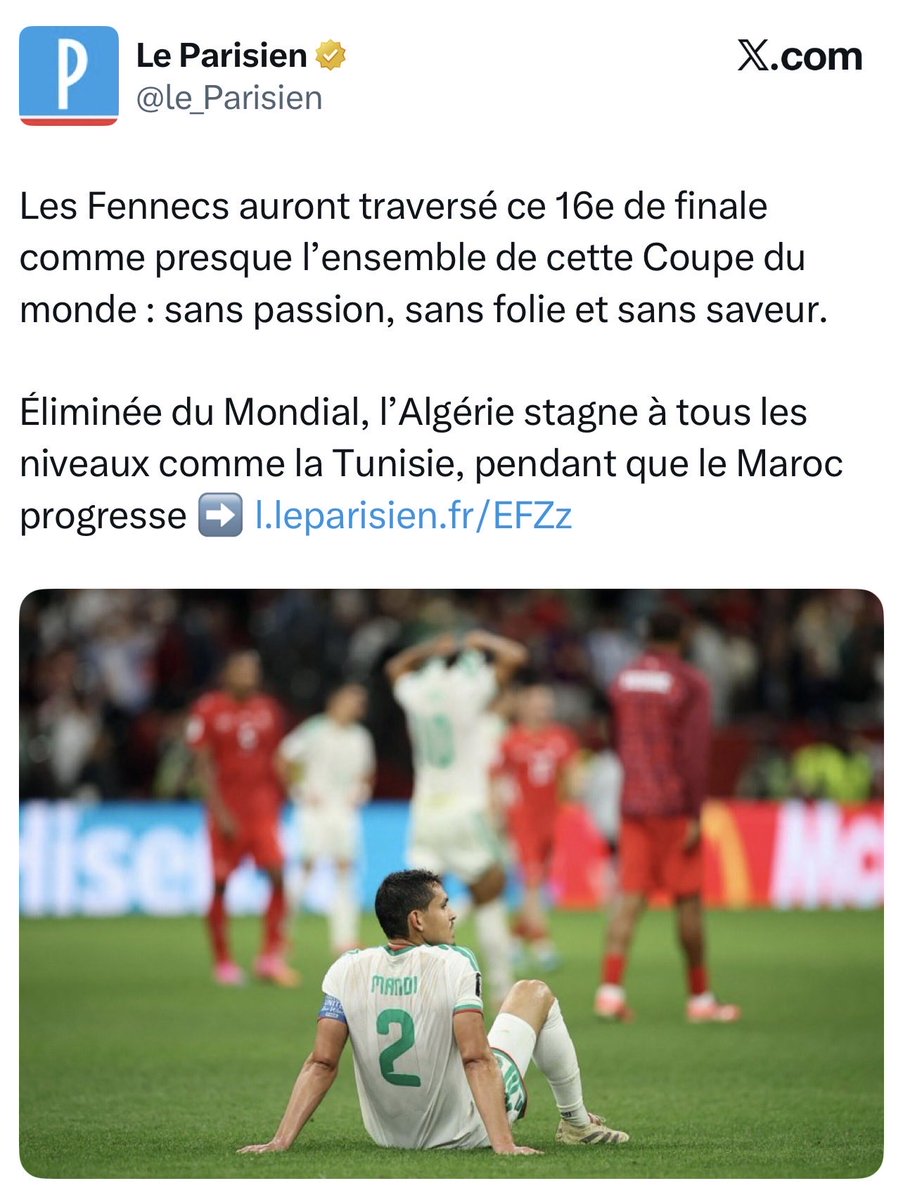 ComteMaintenon's tweet photo. T’as oublié l’Algérie qui est trop faible ! https://t.co/KH8BUK0eKU
