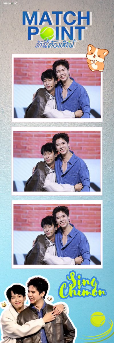ssmoonc's tweet photo. A little fan project to celebrate SingChimon Match Point era🩵

Aku bikin fanmade photo strip frame buat sesama SingChimon fans. Semoga bisa ikut ngeramein era ini dan jadi kenangan kecil buat kita semua.

https://t.co/EtNNrOJact

The template is now available! Feel free to use it, and don't forget to tag me if you post your photo strips. I can't wait to see your photos! 🎾🤍

#ssmoonc_pj #SingChimon #Chimonac #Ssing @Chimonac @ssingss