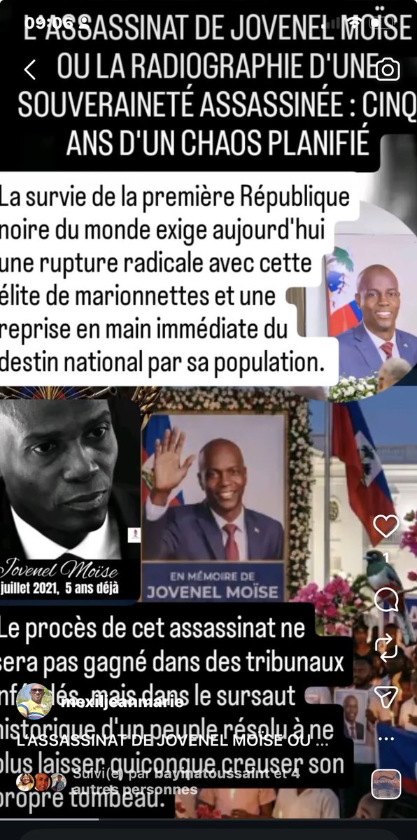 delva18's tweet photo. Ce que je sais de l’assassinat du Président  Jovenel Moïse

Il faudra bien qu’on fiche la paix à ce pays qu’on cesse, une fois pour toutes, de ressasser les artichauts des autres pour mieux nous diviser, comme on effeuille une fleur vénéneuse. 
https://t.co/qkKHc6SKGr https://t.co/xmJ7RFdddJ