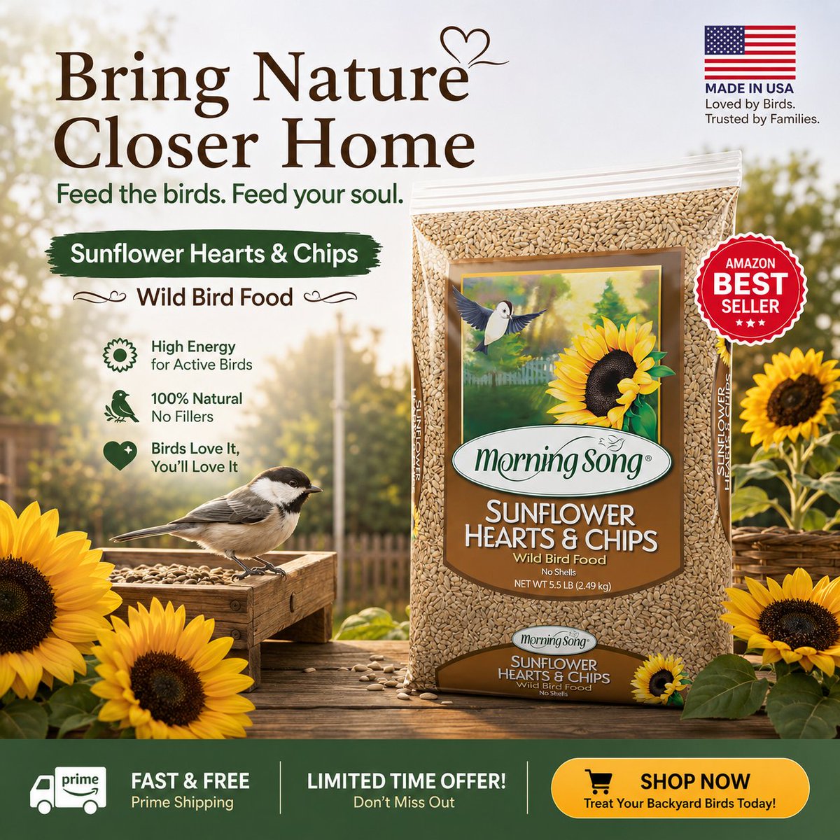 primedailyfind's tweet photo. Bring more birds to your backyard with Sunflower Hearts & Chips Wild Bird Food. Limited-time favorite! π¦π» #WildBirdFood #BackyardBirding #AmazonFinds #birds
Link π
https://t.co/38AXsW5zHD https://t.co/qfjrROAQme