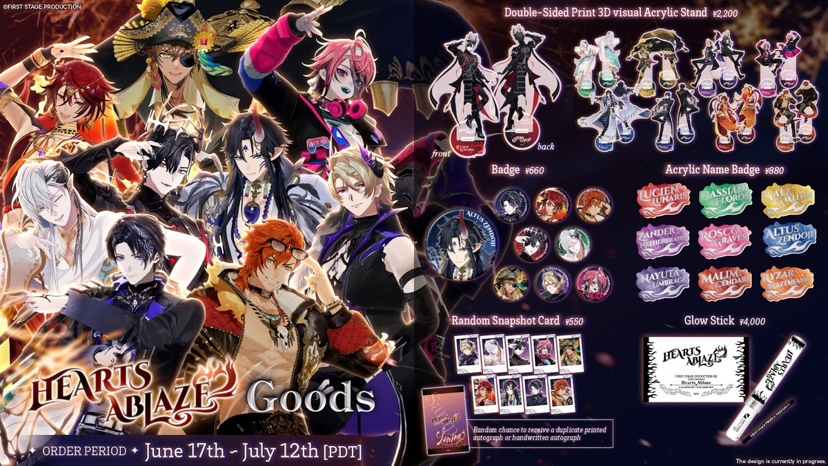 Mathias Ravanis 【🔥Hearts Ablaze Merch🔥】 Hearts Ablaze Merch is only available for one ...