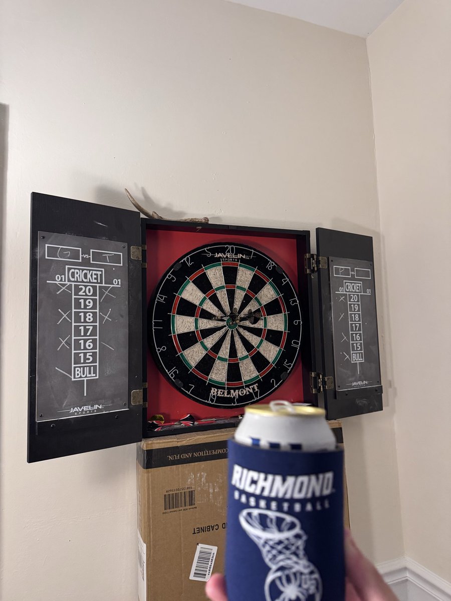 NotCoachMooney's tweet photo. Ex-wife soft launched new guy on the instagram story today. Miller lites, darts, and Richmond hoops koozie it is. #fuckmetotears https://t.co/Vd2lTwQ2rv