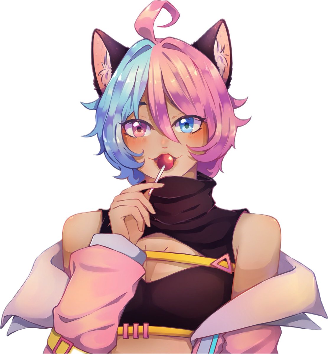 sweets! 🐈⬛🍭『 cyberpunk fixer 』 tweet media