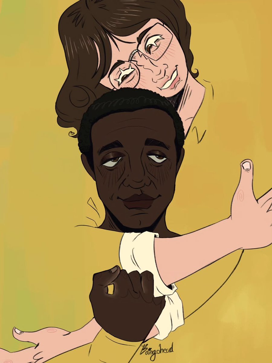 B33_Collier's tweet photo. Forever my favorite art of Amelia x Damon, my loves :( 💛

🎨 boingohead https://t.co/CaHoCpIYcC