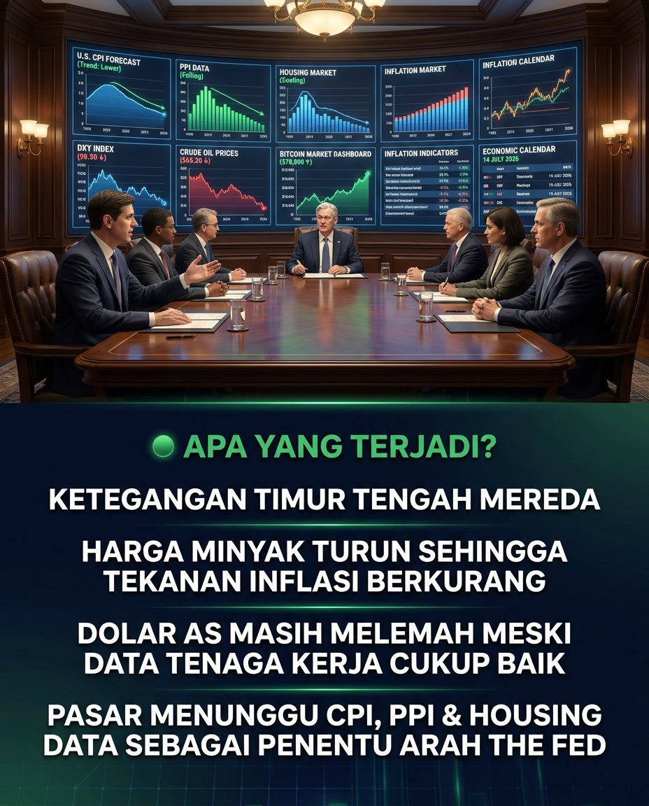 CUKONG_inCRYPTO's tweet photo. ๐จ BREAKING: Pasar menunggu rilis CPI AS pada 14 Juli 2026. CPI lebih rendah bisa menjadi katalis positif bagi Bitcoin, sedangkan CPI lebih tinggi berpotensi memicu koreksi. Bagaimana prediksi kalian?
#Bitcoin #Crypto #CPI #TheFed #CUKONGinCRYPTO https://t.co/iKMZAWbZSb